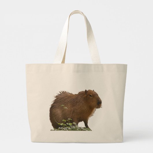 Capybara Large Canvas tas (Achterkant)