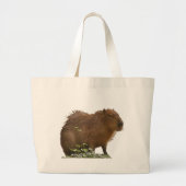 Capybara Large Canvas tas (Voorkant)