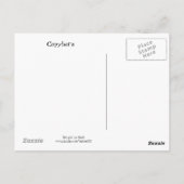 Capybara - Large Rodent Briefkaart (Achterkant)