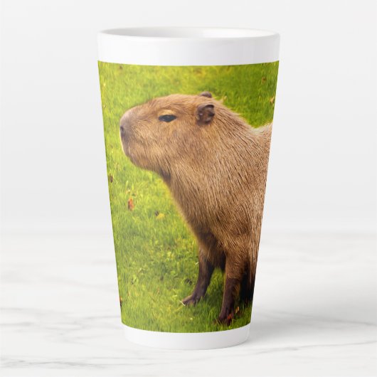 Capybara Latte Mok (Voorkant)