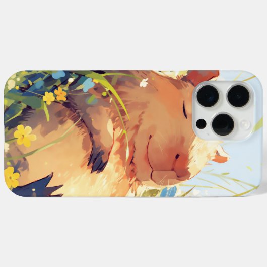 Capybara Lazy Days Case-Mate iPhone Case (Achterkant (horizontaal))
