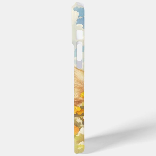 Capybara Lazy Days in de Wildflowers Case-Mate iPhone Case (Achterkant / Links)