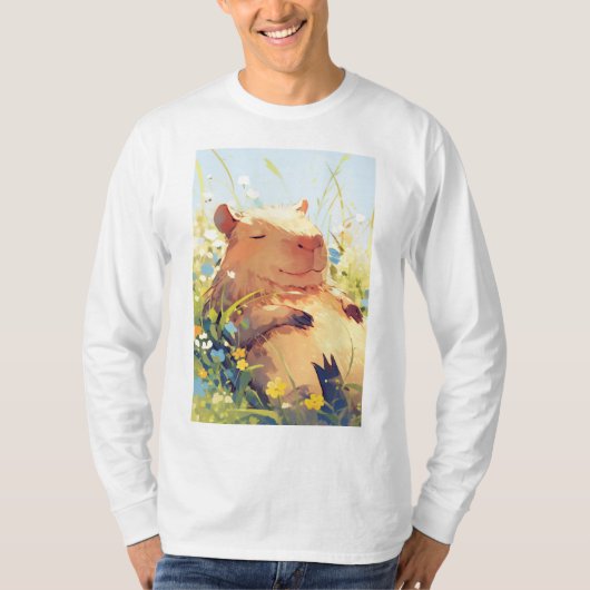 Capybara Lazy Days T-shirt (Voorkant)