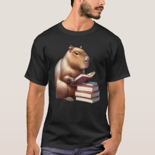 Capybara Leesboek Lezer Boekenwurm Capybara T-shirt