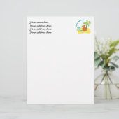 Capybara Letterhead Sjabloon Briefhoofd Ontwerp (Staand voorkant)