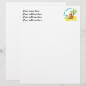 Capybara Letterhead Sjabloon Briefhoofd Ontwerp (Voorkant / Achterkant)