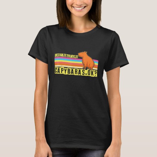Capybara Leuke Capybaras knaagdier Capybara T-shirt (Voorkant)