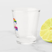 Capybara LGBTQ Regenboog Water Varken Transgender Shot Glas (Rechts)