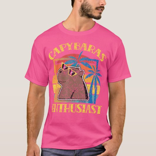 Capybara liefhebber Knaagdier Capybaras Dier T-shirt (Voorkant)