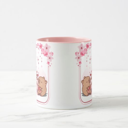 Capybara Love Coffee Mok (Midden)