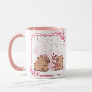 Capybara Love Coffee Mok
