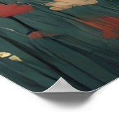 Capybara Love - Een romantisch weidemoment Poster (Hoek)