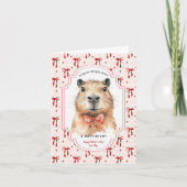 Capybara Love: Geen Pet-Valentijnsdag Kaart (Voorkant)