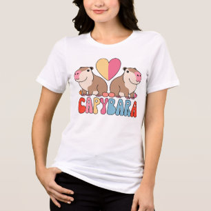 Capybara Love, groovy Tri-Blend Shirt