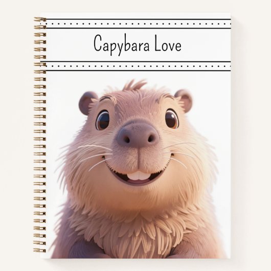 Capybara Love Notitieboek (Voorkant)