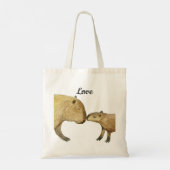 Capybara Love Tote Bag (Achterkant)
