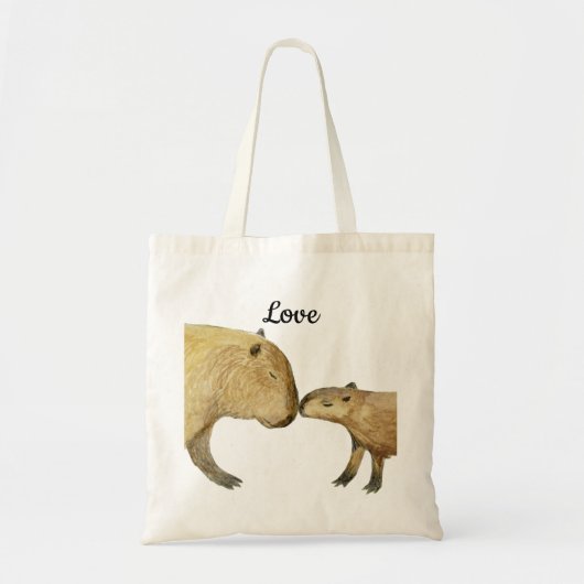 Capybara Love Tote Bag (Voorkant)