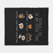 Capybara Lover Art Kinder Funny Capybara Fleece Deken (Voorkant (Horizontaal))