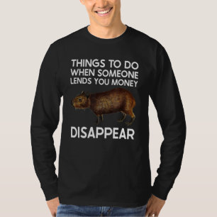 Capybara Lover Cute Capibara Rodent Dierenvriend F T-shirt