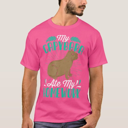 Capybara Lover Grappig Sorry dat mijn Capybara mij T-shirt (Voorkant)