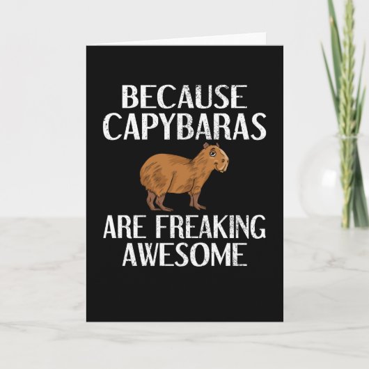 Capybara Lover Rodent Carpincho Animal Capybara Kaart (Voorkant)