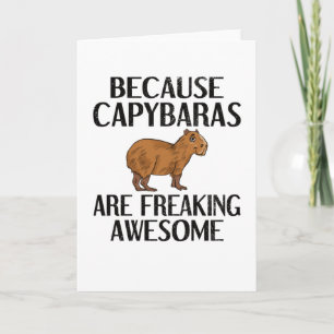 Capybara Lover Rodent Carpincho Animal Capybara Kaart