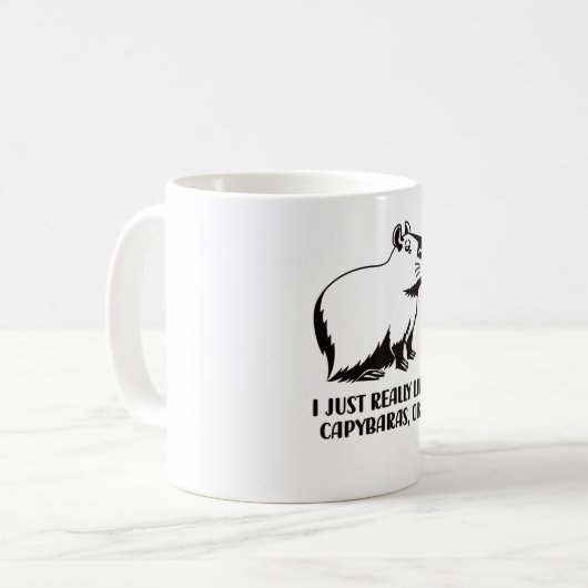 Capybara Lover Rodent Carpincho Animal Water Hog Koffiemok (Voorkant links)