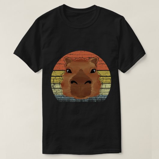 Capybara Lover Schattige Capybara Gezicht Dier Gra T-shirt (Design voorkant)