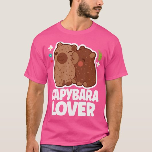 Capybara Lover Schattigee Capybara-eigenaar T-shirt (Voorkant)