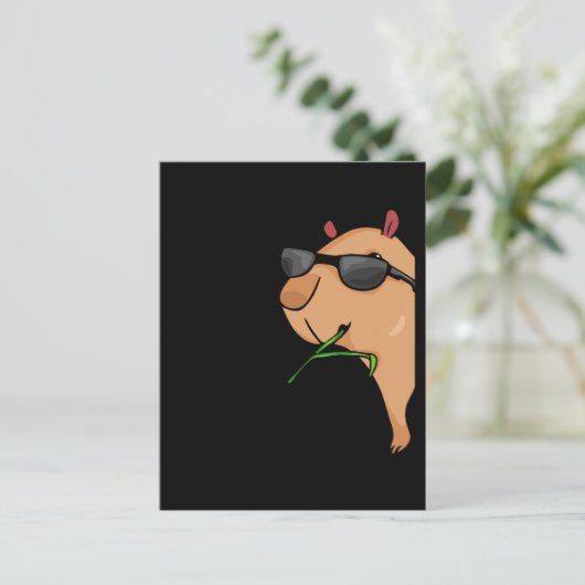 Capybara Lover Women Capybara Gift Mannen Capybara Briefkaart (Staand voorkant)