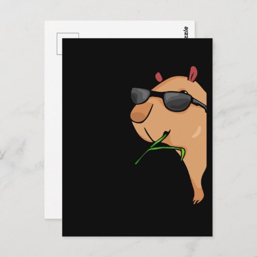 Capybara Lover Women Capybara Gift Mannen Capybara Briefkaart (Voorkant / Achterkant)