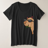 Capybara Lover Women Capybara Gift Mannen Capybara Grote Maat T-shirt (Design voorkant)