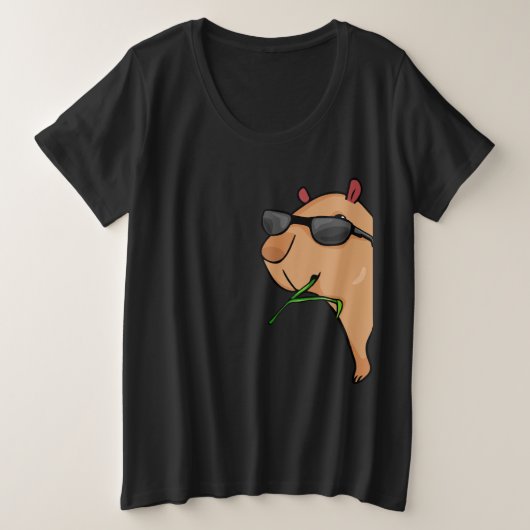 Capybara Lover Women Capybara Gift Mannen Capybara Grote Maat T-shirt (Design voorkant)