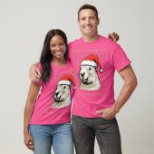Capybara Lover Xmas Santa Hat Ugly Capybara Christ T-shirt (Unisex)