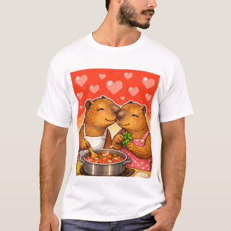 Capybara Loves Cooking T-shirt