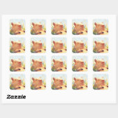 Capybara Lui Dagen Vierkante Sticker (Vel)