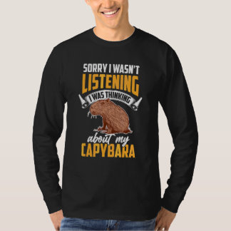 Capybara Luisterde Niet Knaagdier Capybara T-shirt