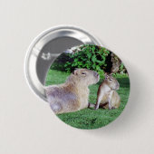 Capybara Ma en Son Button (Voorkant /achterkant)