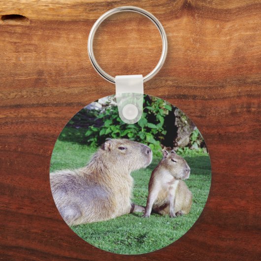 Capybara Ma en Son Sleutelhanger (Voorkant)