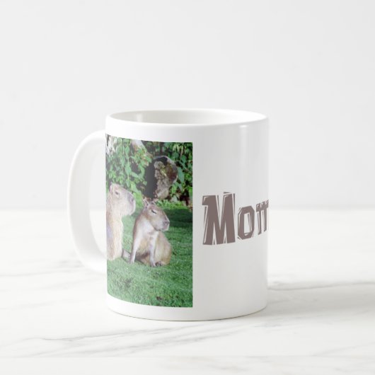 Capybara Mam en Son Mok (Voorkant links)