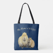 Capybara mama tote bag (Achterkant)