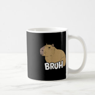 Capybara Meme Gezegde Bruh met Capybara Boys Meisj Koffiemok