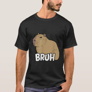 Capybara Meme Gezegde Bruh met Capybara Boys Meisj T-shirt