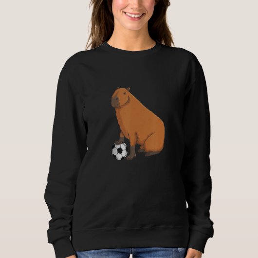 Capybara Meme Soccer player with Football Trui (Voorkant)