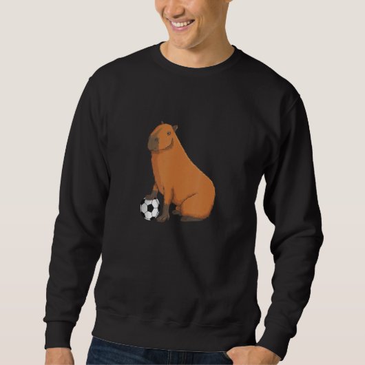 Capybara Meme Soccer player with Football Trui (Voorkant)