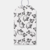 Capybara met hoge hoed cadeaulabel (Voorkant)