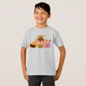 Capybara met ijs t-shirt (Voorkant volledig)