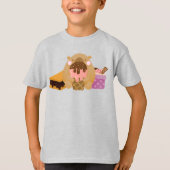 Capybara met ijs t-shirt (Voorkant)