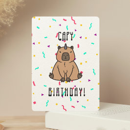 Capybara met Party Pet Capy Birthday