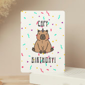 Capybara met Party Pet Capy Birthday